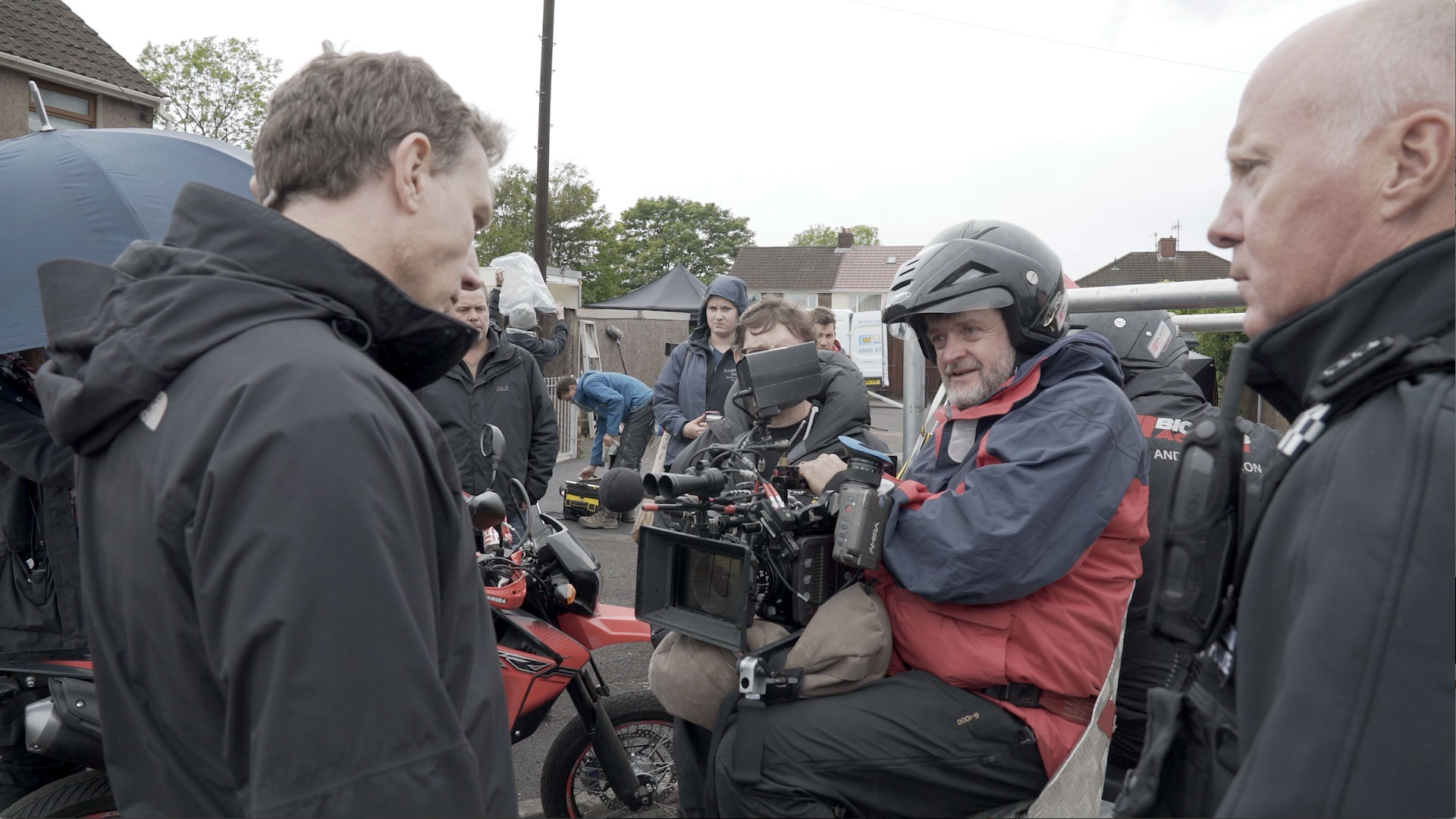 Filming behind the scene on TV drama Bang