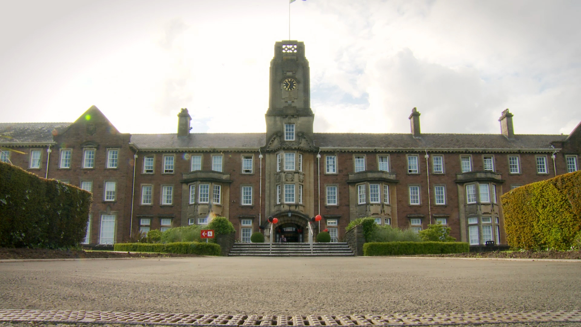 Filming May ball at Caerleon