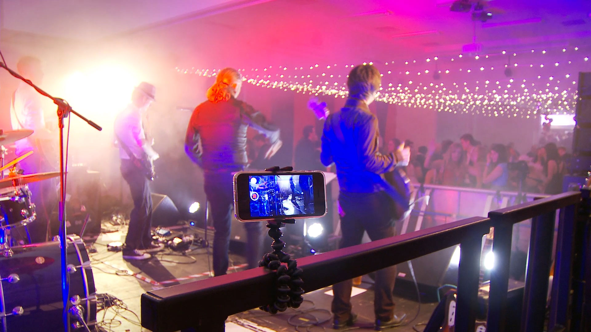 Filming May ball at Caerleon