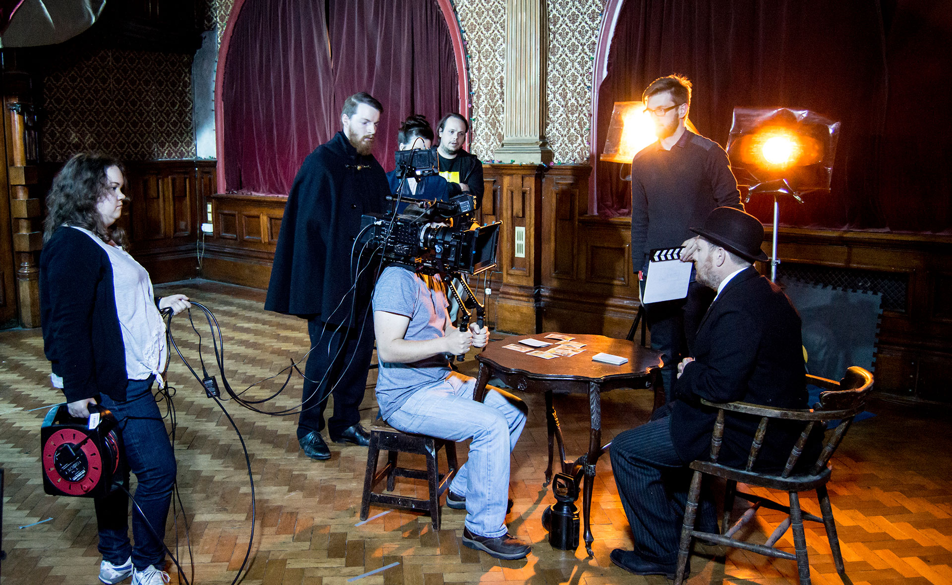 Filming period drama for actress' showreel