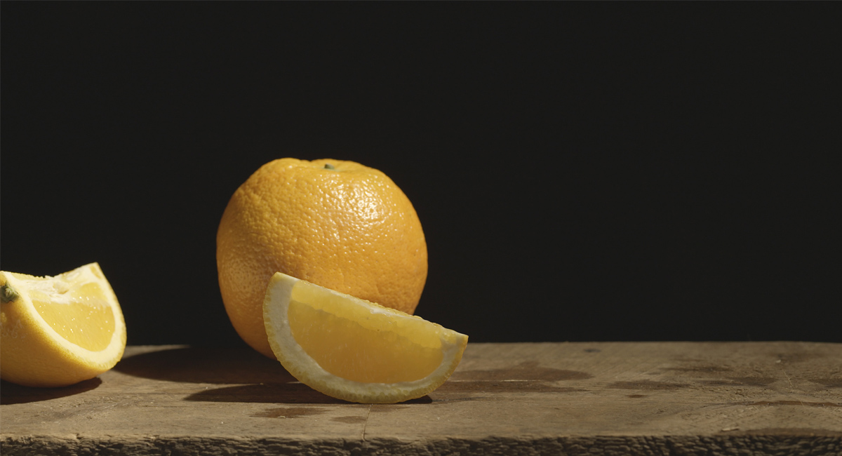 Colour grading a juicy orange