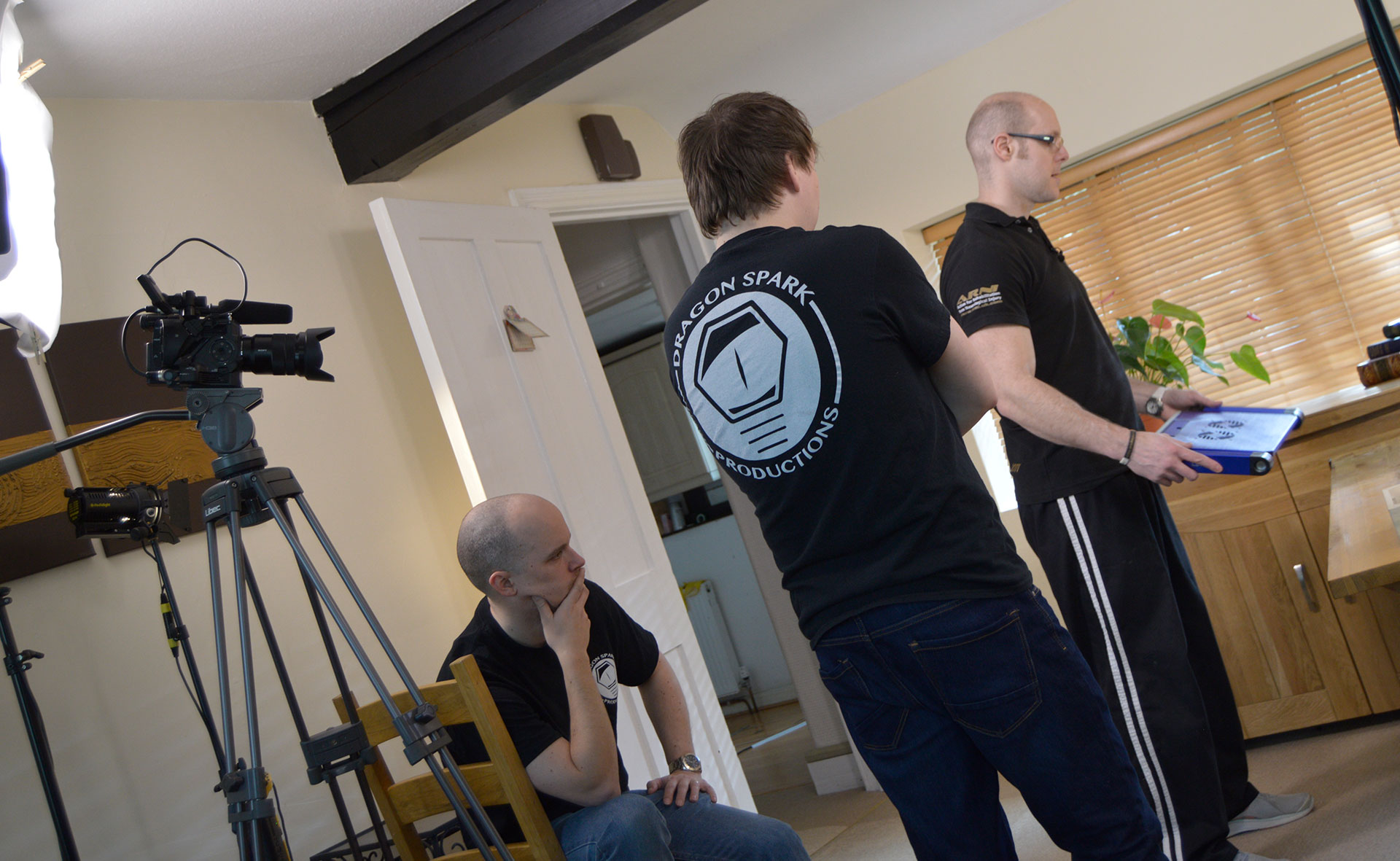 Filming a stoke rehabilitation DVD series