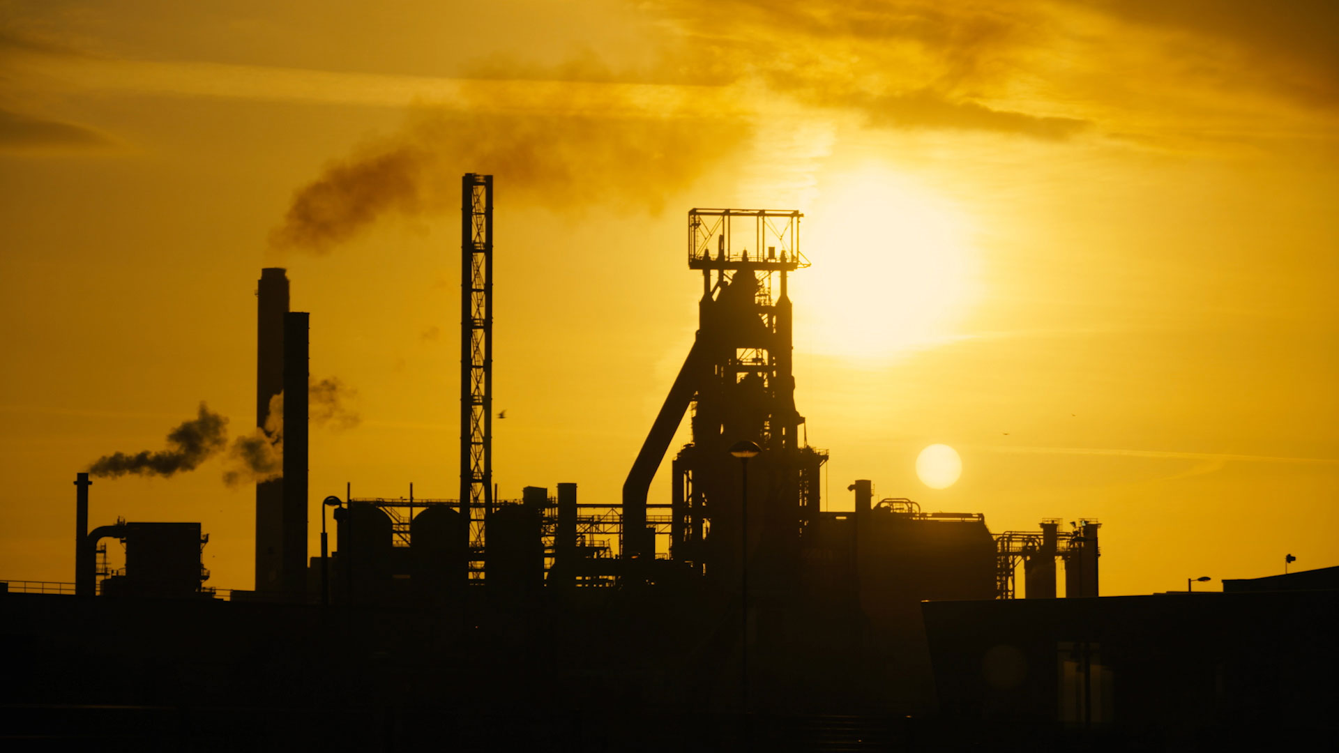 Close up of welder and sparks