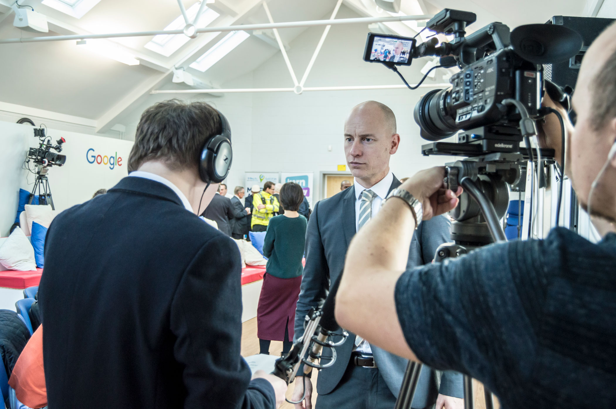 Interviewing Stephen Kinnock at the Google Digital Garage