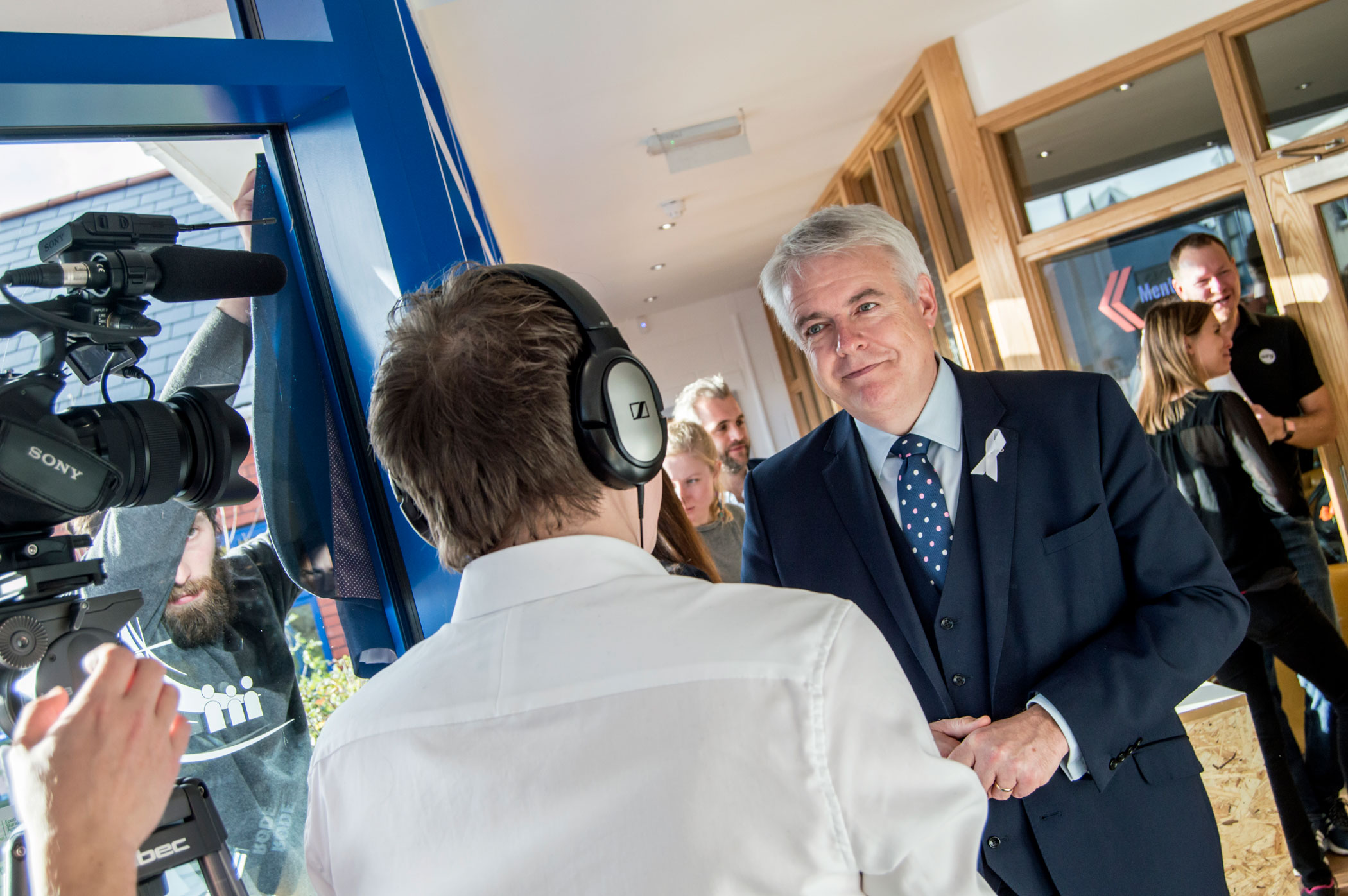 Interviewing Carwyn Jones at the Google Digital Garage