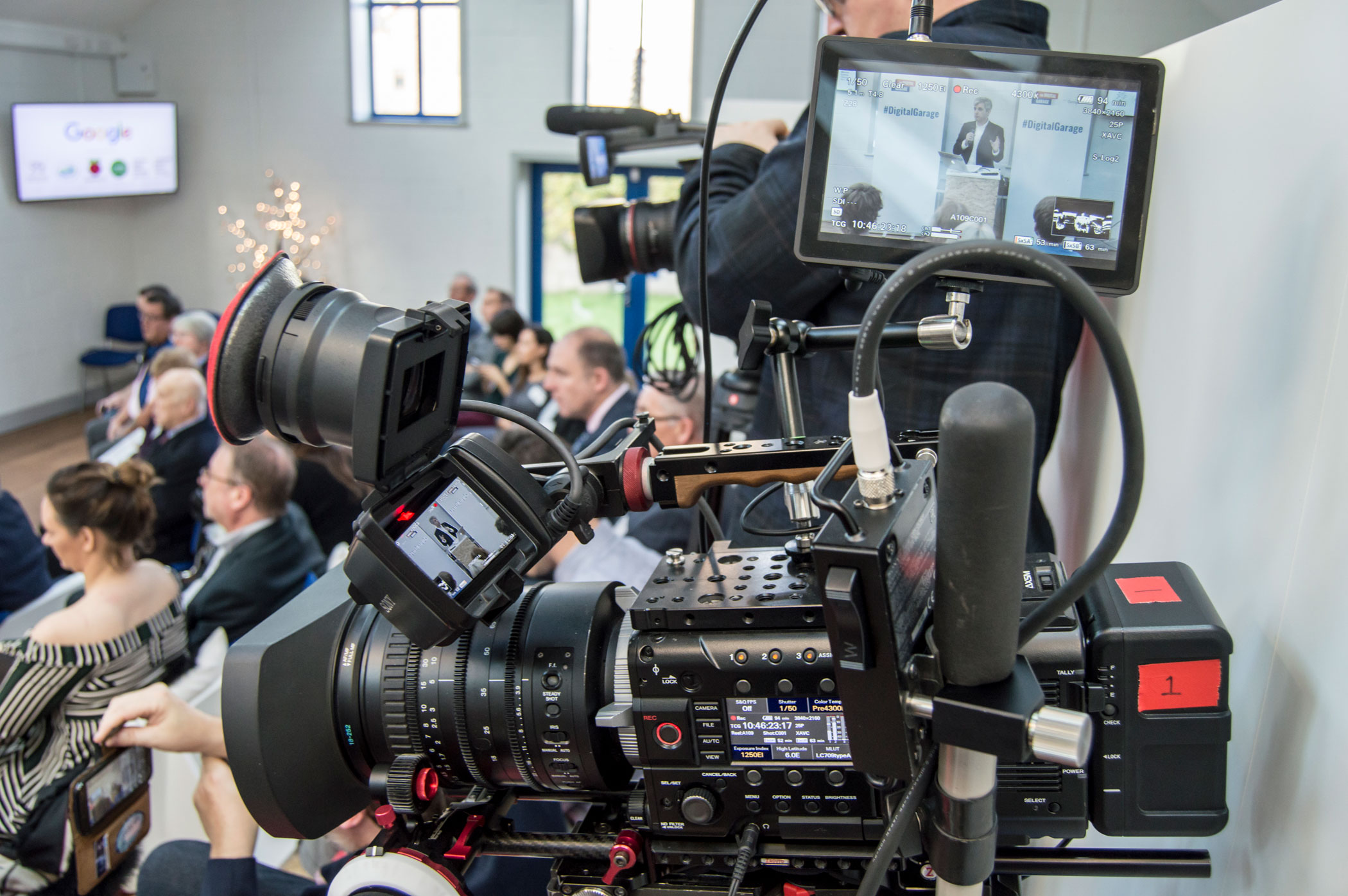 Filming the Google Digital Garage in Port Talbot