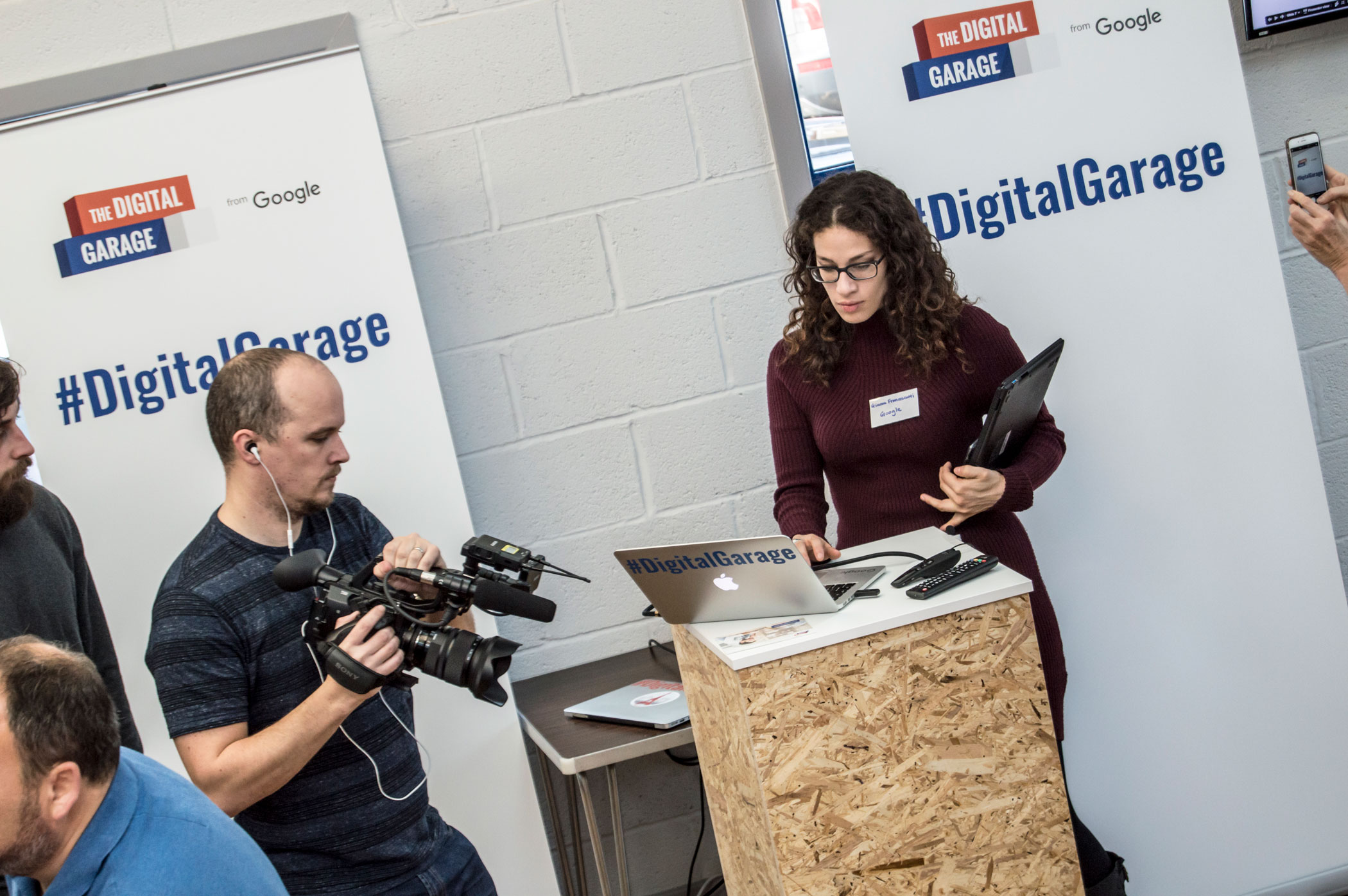 Filming the Google Digital Garage in Port Talbot