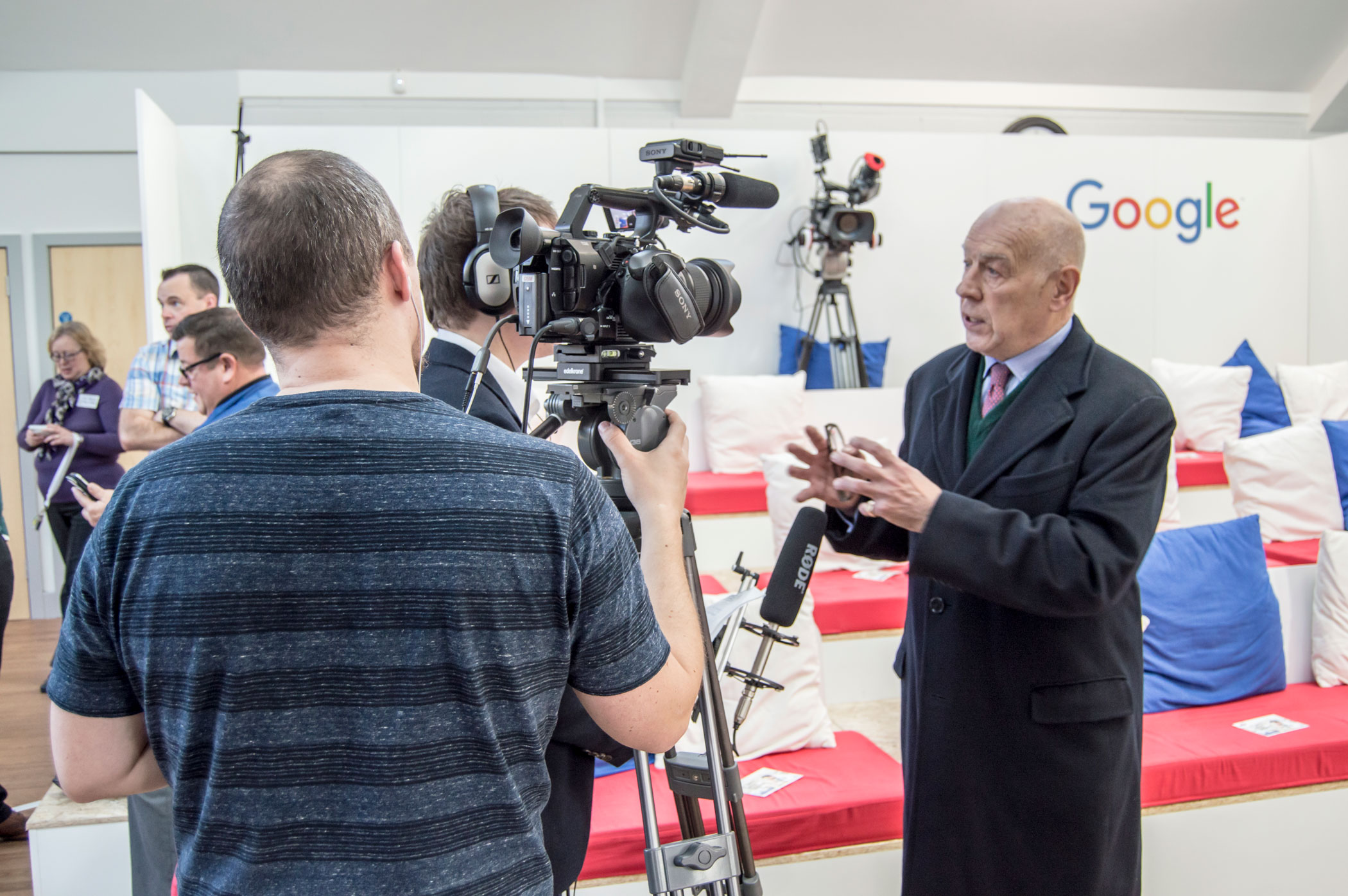 Interviewing Roger Maggs at the Google Digital Garage