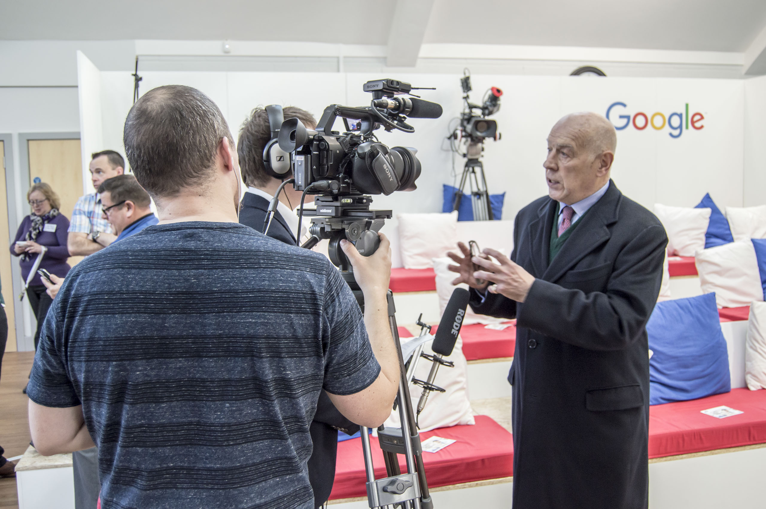 Interviewing Roger Maggs at the Google Digital Garage
