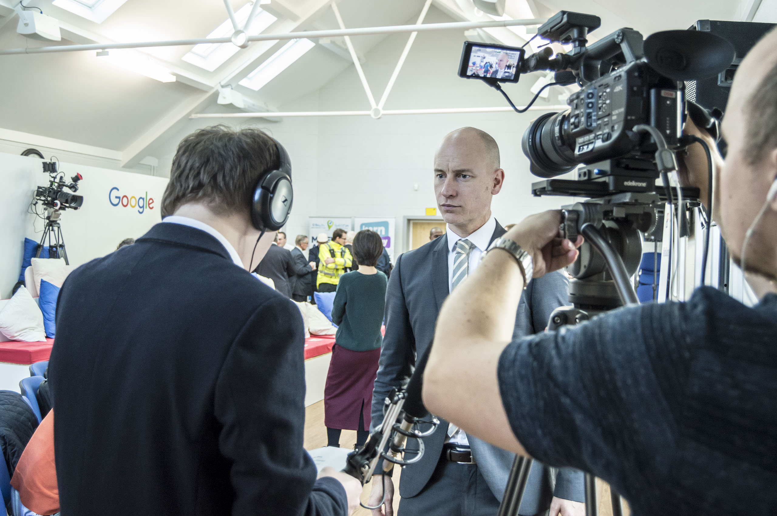 Interviewing Stephen Kinnock at the Google Digital Garage