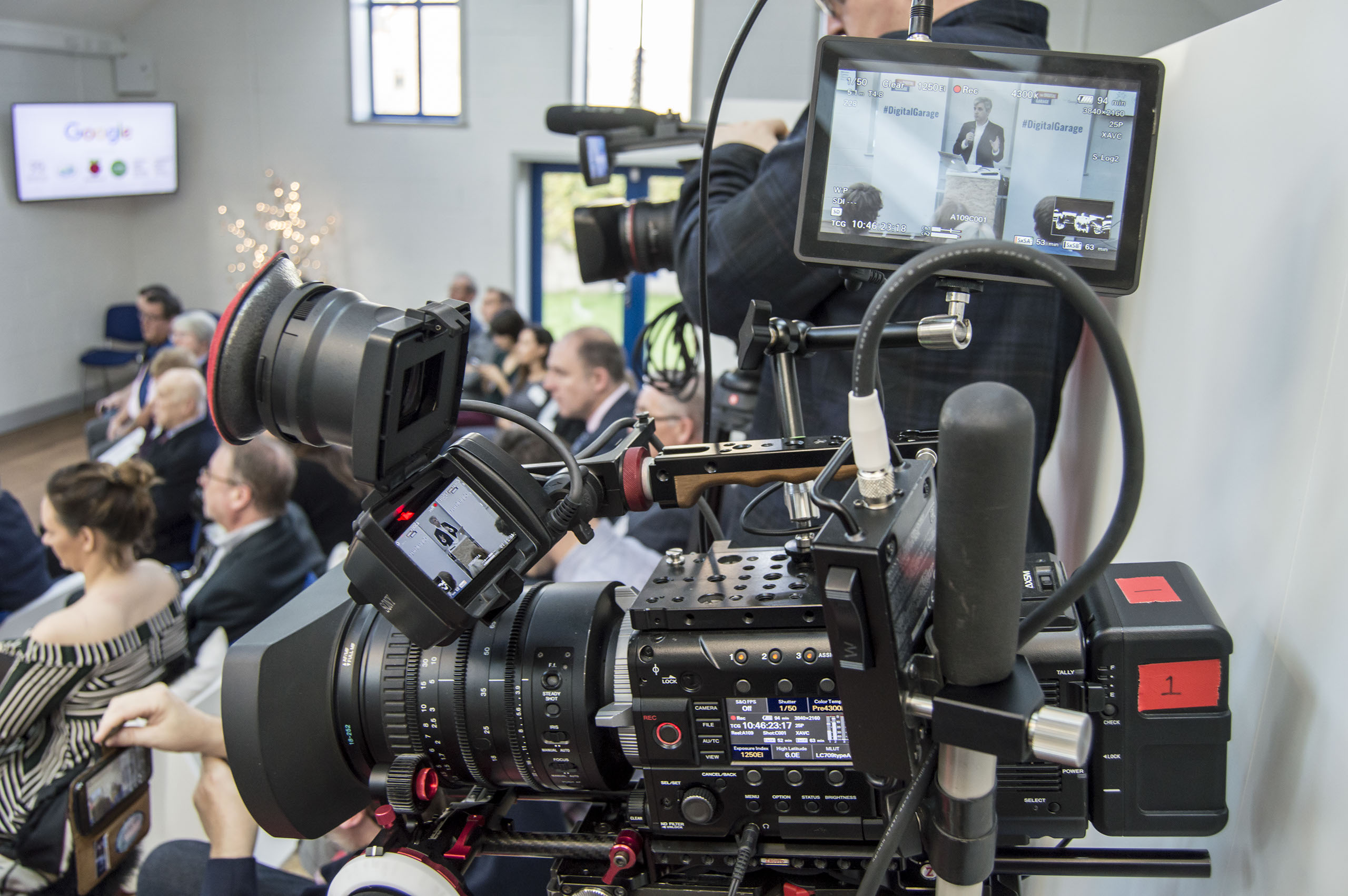 Filming the Google Digital Garage in Port Talbot