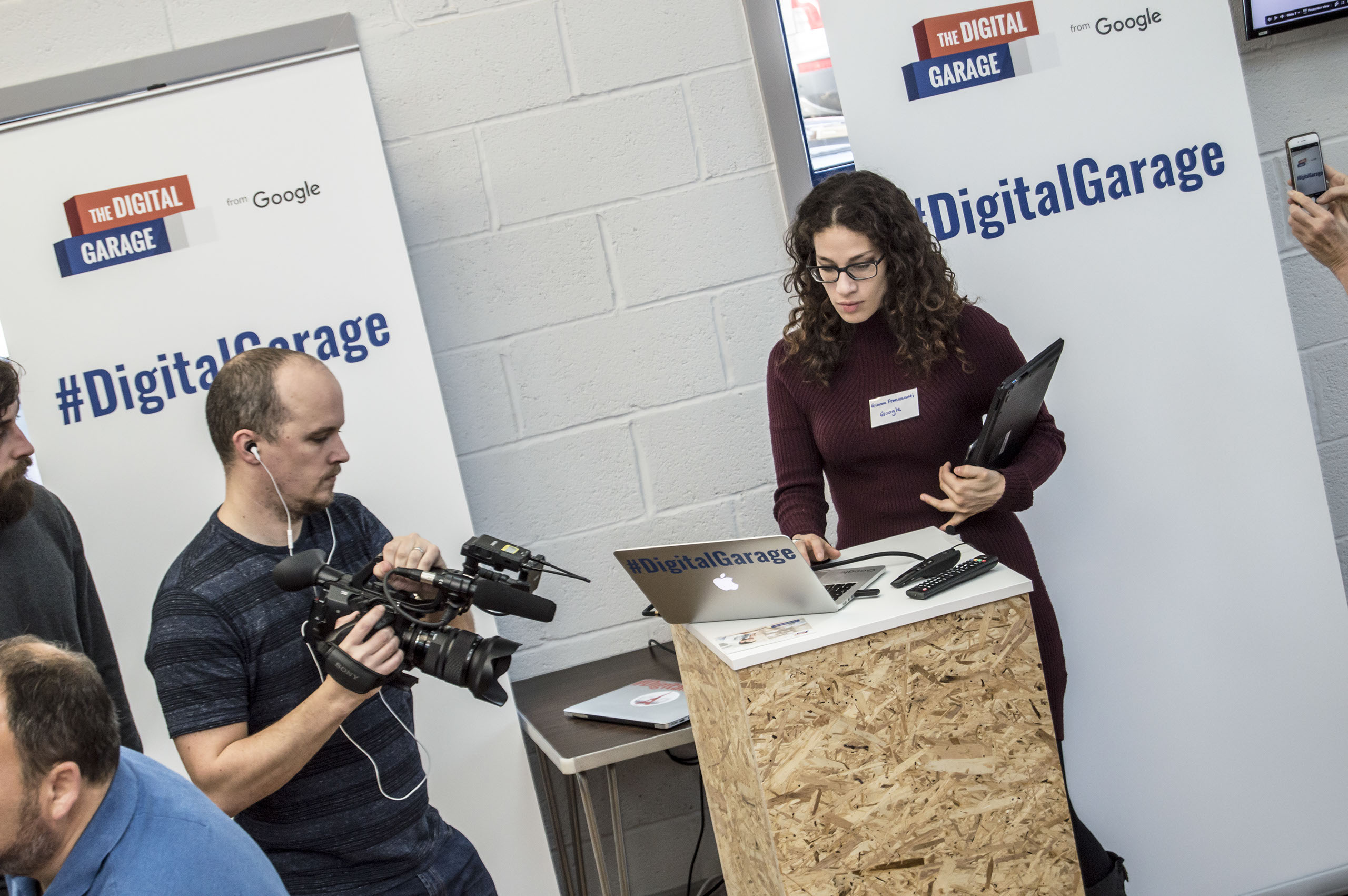 Filming the Google Digital Garage in Port Talbot
