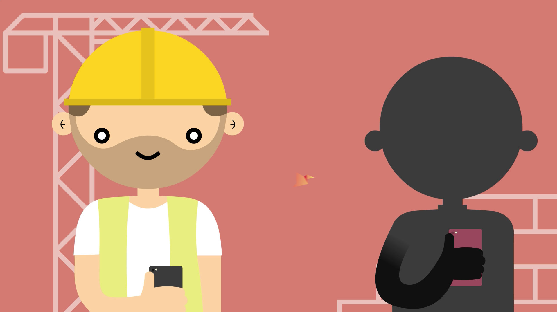 Animated builder sending a quote