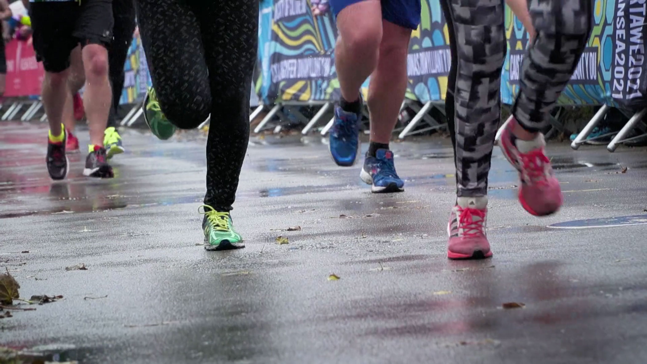 Swansea Bay 10K running feet