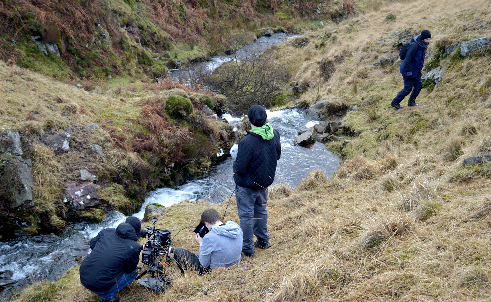 Filming in Brecon