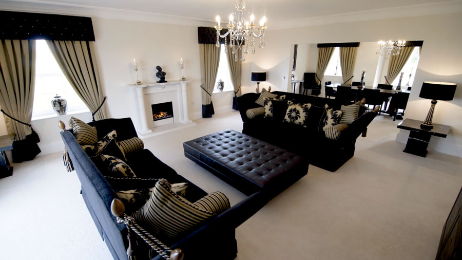 Living room of luxury home