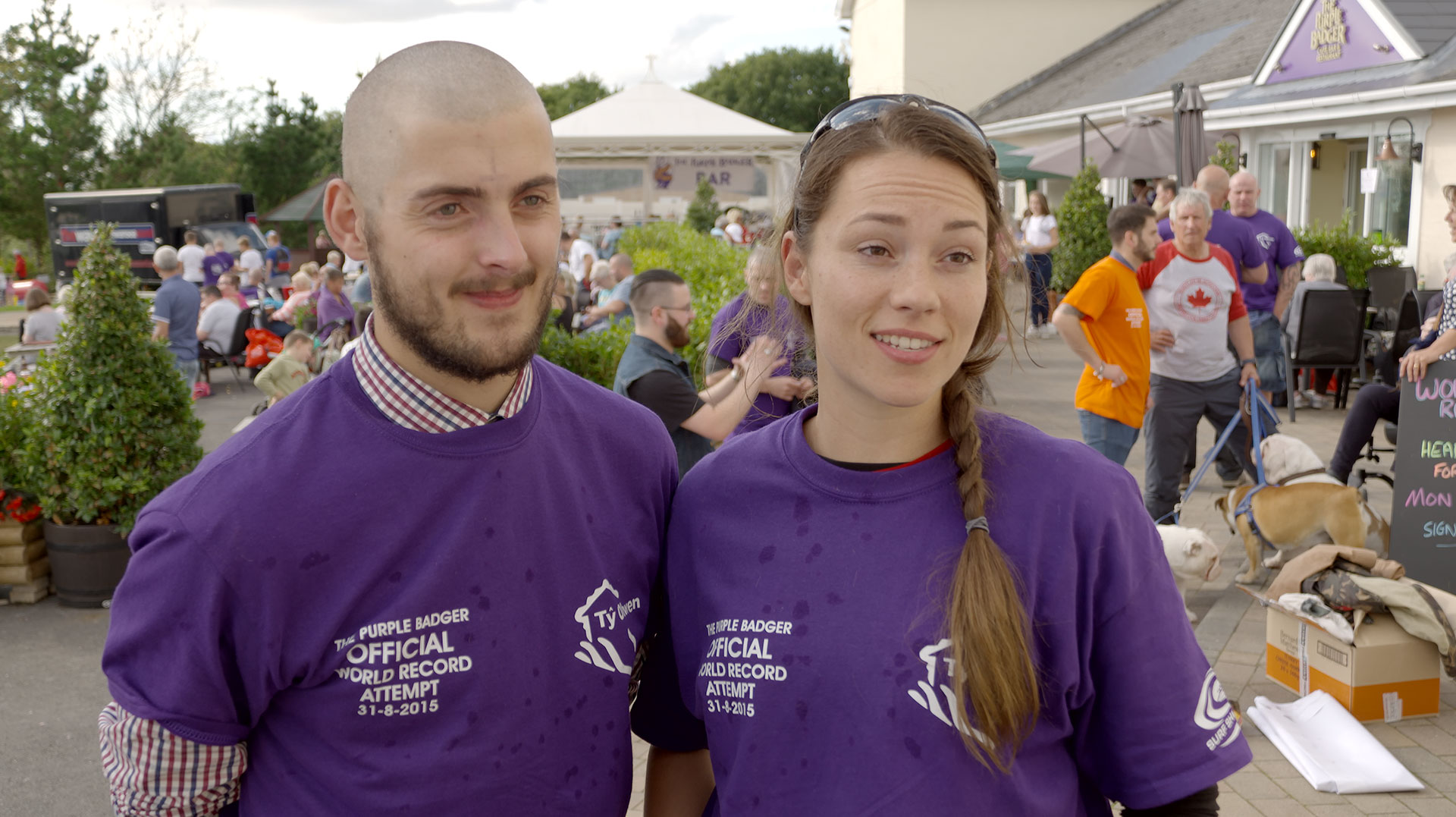 Guinness World Record head shave event